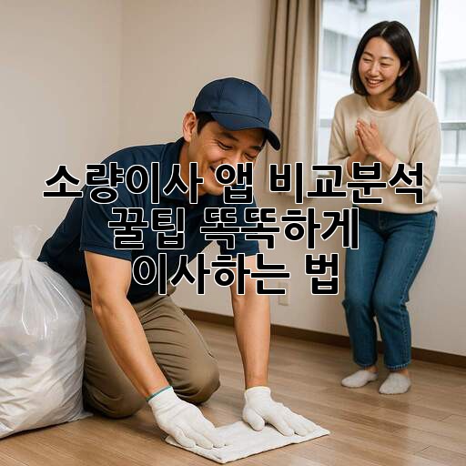 📦 소량이사 앱 비교분석 꿀팁! 똑똑하게 이사하는 법 💯