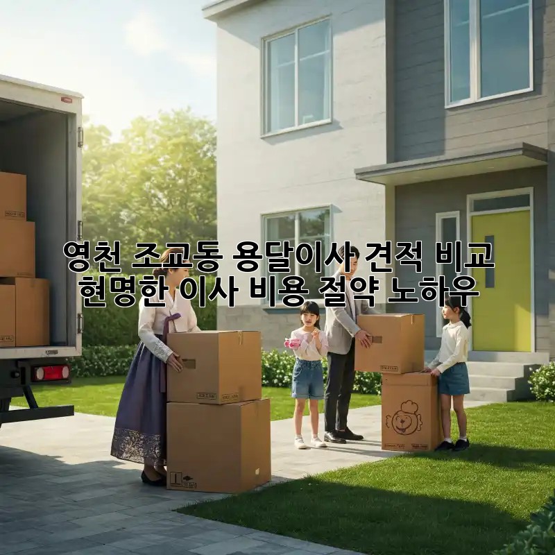 영천 조교동 용달이사 견적 비교: 현명한 이사, 비용 절약 노하우!