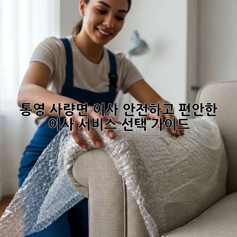 통영 사량면 이사? 안전하고 편안한 이사 서비스 선택 가이드!
