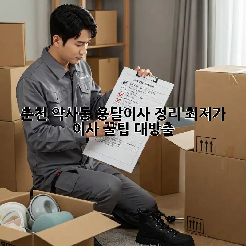 춘천 약사동 용달이사 정리, 최저가 이사 꿀팁 대방출! ✨
