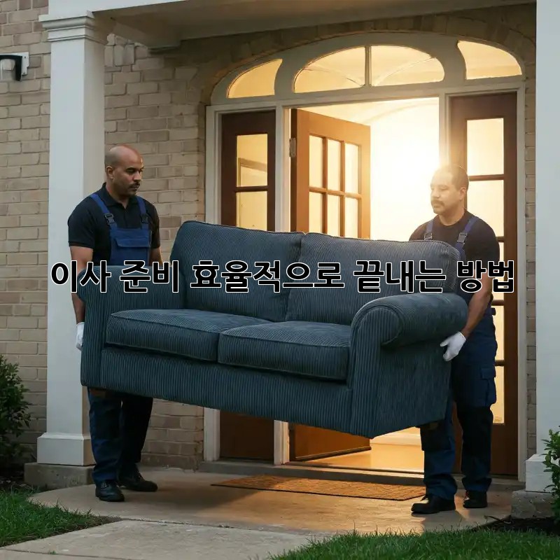 이사 준비, 효율적으로 끝내는 방법!
