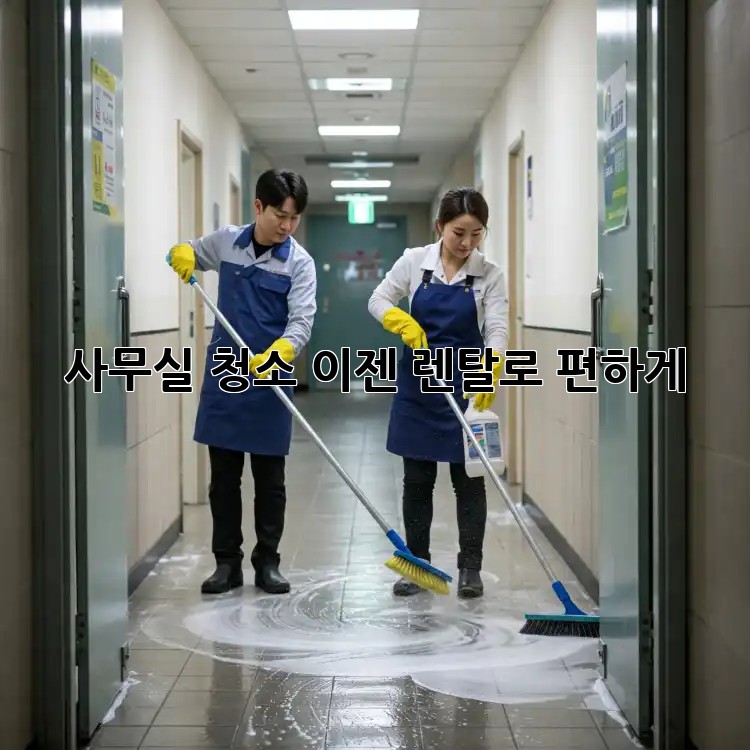사무실 청소, 이젠 렌탈로 편하게! 👍