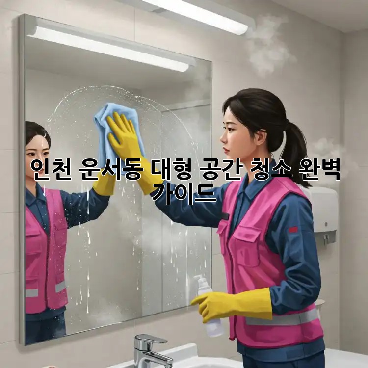 인천 운서동 대형 공간 청소 완벽 가이드