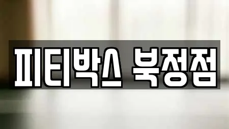 피티박스 북정점