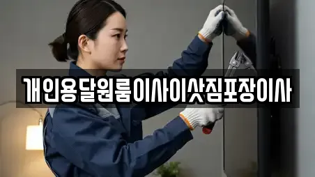 개인용달원룸이사이삿짐포장이사