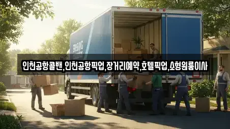 인천공항콜밴,인천공항픽업,장거리예약,호텔픽업,소형원룸이사