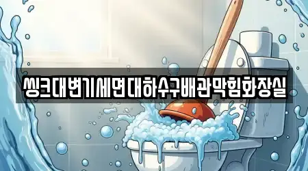 씽크대변기세면대하수구배관막힘화장실