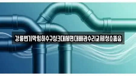 강릉변기막힘하수구싱크대세면대배관수리교체청소뚫음