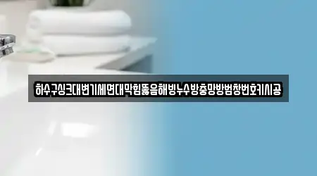 하수구싱크대변기세면대막힘뚫음해빙누수방충망방범창번호키시공
