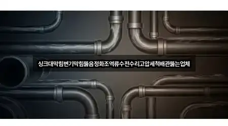 싱크대막힘변기막힘뚫음정화조역류수전수리고압세척배관뚫는업체