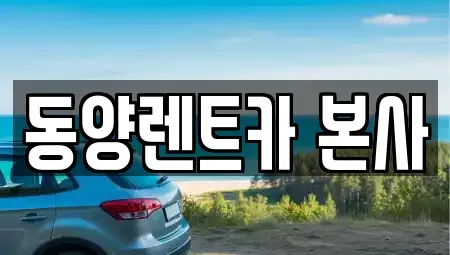 강원 삼척시 정상동 렌트카 전문 동양렌트카 본사