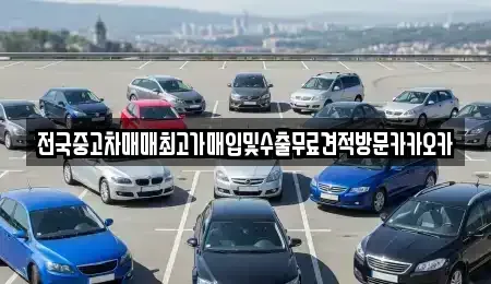 경기 이천시 모가면 중고차매매 전문 전국중고차매매최고가매입및수출무료견적방문카카오카