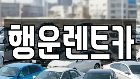 경상남도 창원시 의창구 봉곡동 렌트카 전문 행운렌트카