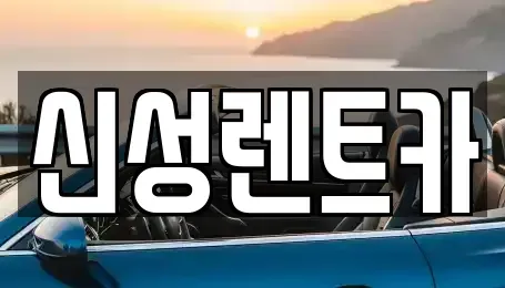 광주광역시 동구 황금동 렌트카 전문 신성렌트카