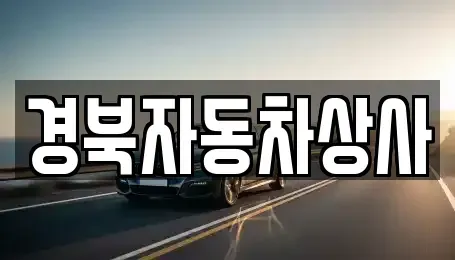 대구 중구 교동 중고차매매 전문 경북자동차상사