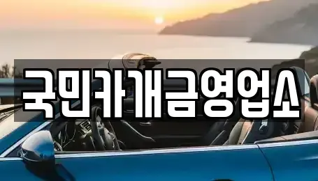 부산 사상구 주례동 렌트카 전문 국민카개금영업소