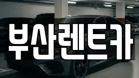 부산 사상구 주례동 렌트카 전문 부산렌트카