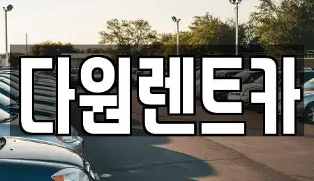 서울특별시 성동구 용답동 렌트카 전문 다원렌트카
