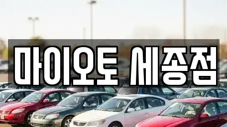 세종 새롬동 렌트카 전문 마이오토 세종점