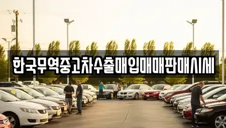 인천 연수구 동춘동 중고차매매 전문 한국무역중고차수출매입매매판매시세