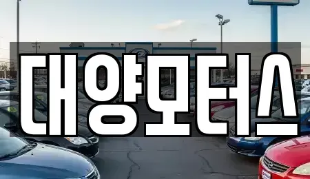 전남 장흥군 부산면 중고차매매 전문 대양모터스